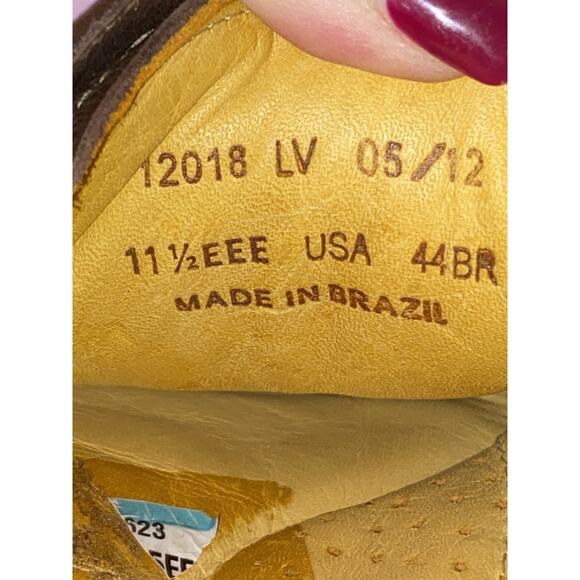 Sandro Moscoloni Brown Soft Leather Oxfords Men's Size US 13.5 EEE 44 BR - Picture 7 of 7